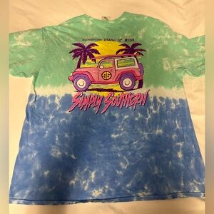 Simply Southern Green and Blue Short Sleeve Tee